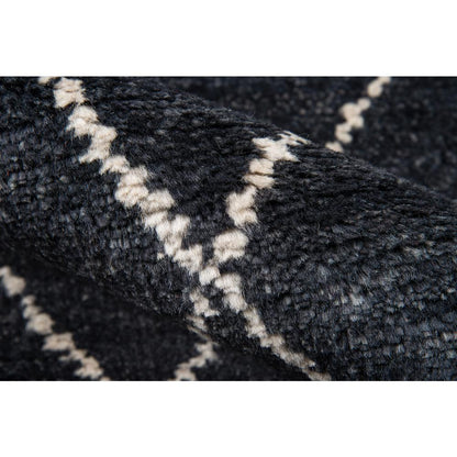 Transitional Rectangle Area Rug, Charcoal, 3'6" X 5'6"
