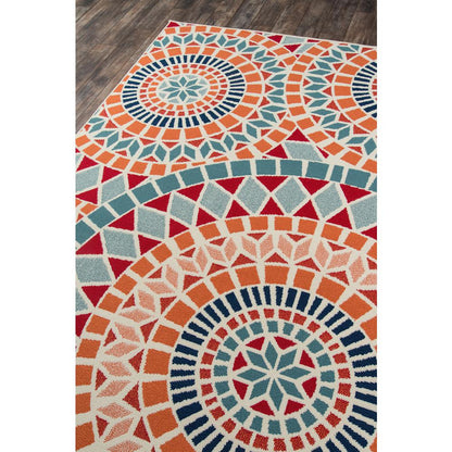 Contemporary Runner Area Rug, Multi, 2'3" X 7'6" Runner