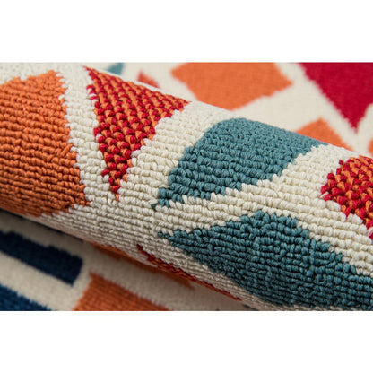 Contemporary Runner Area Rug, Multi, 2'3" X 7'6" Runner