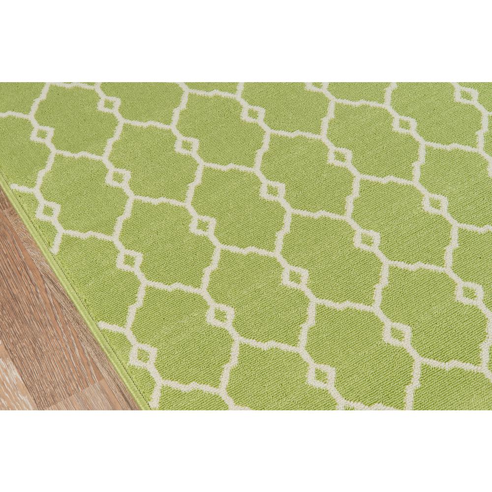 Contemporary Runner Area Rug, Green, 2'3" X 7'6" Runner