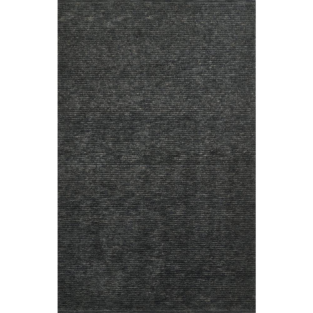 Transitional Rectangle Area Rug, Charcoal, 5' X 8'