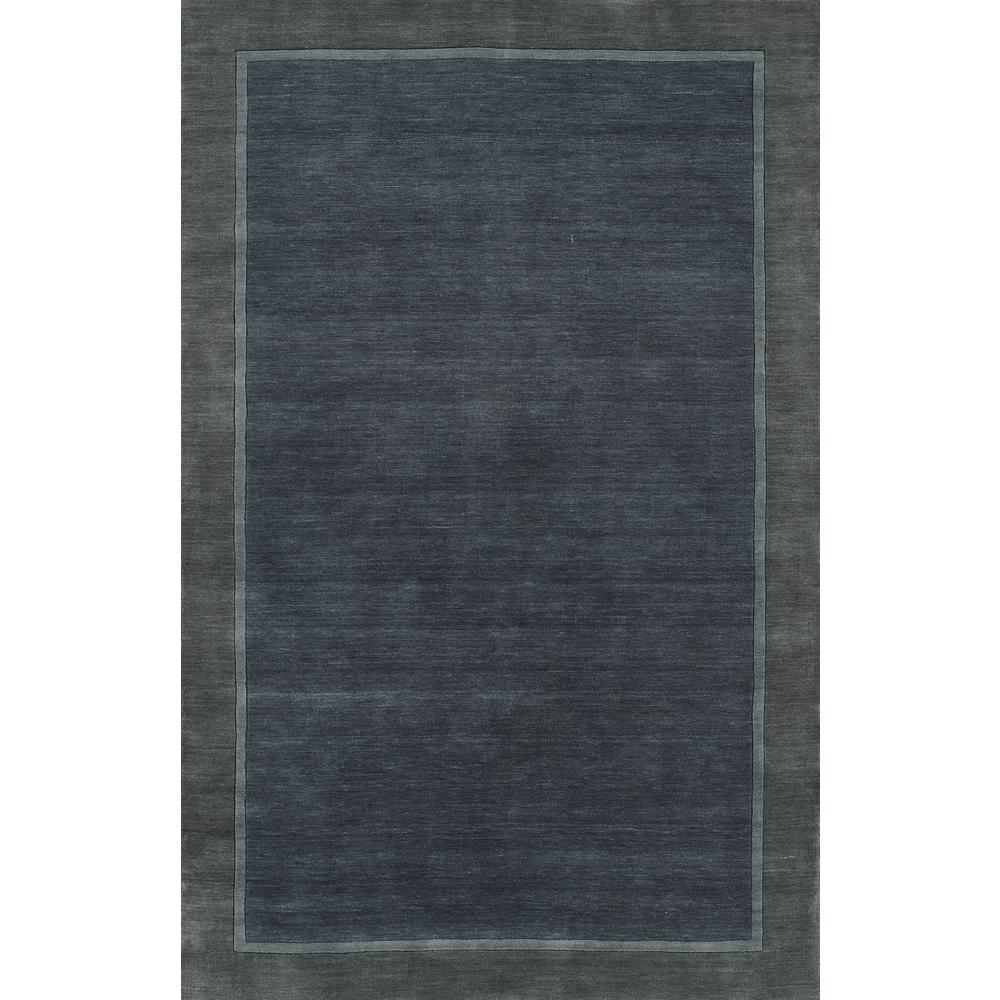 Contemporary Rectangle Area Rug, Blue, 5' X 8'