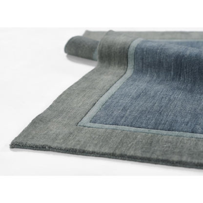 Contemporary Rectangle Area Rug, Blue, 5' X 8'