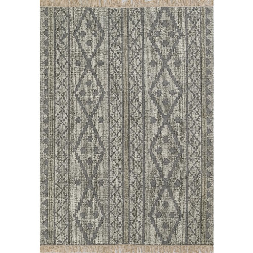 Traditional Runner Area Rug, Grey, 2'3" X 8' Runner
