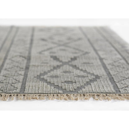 Traditional Runner Area Rug, Grey, 2'3" X 8' Runner