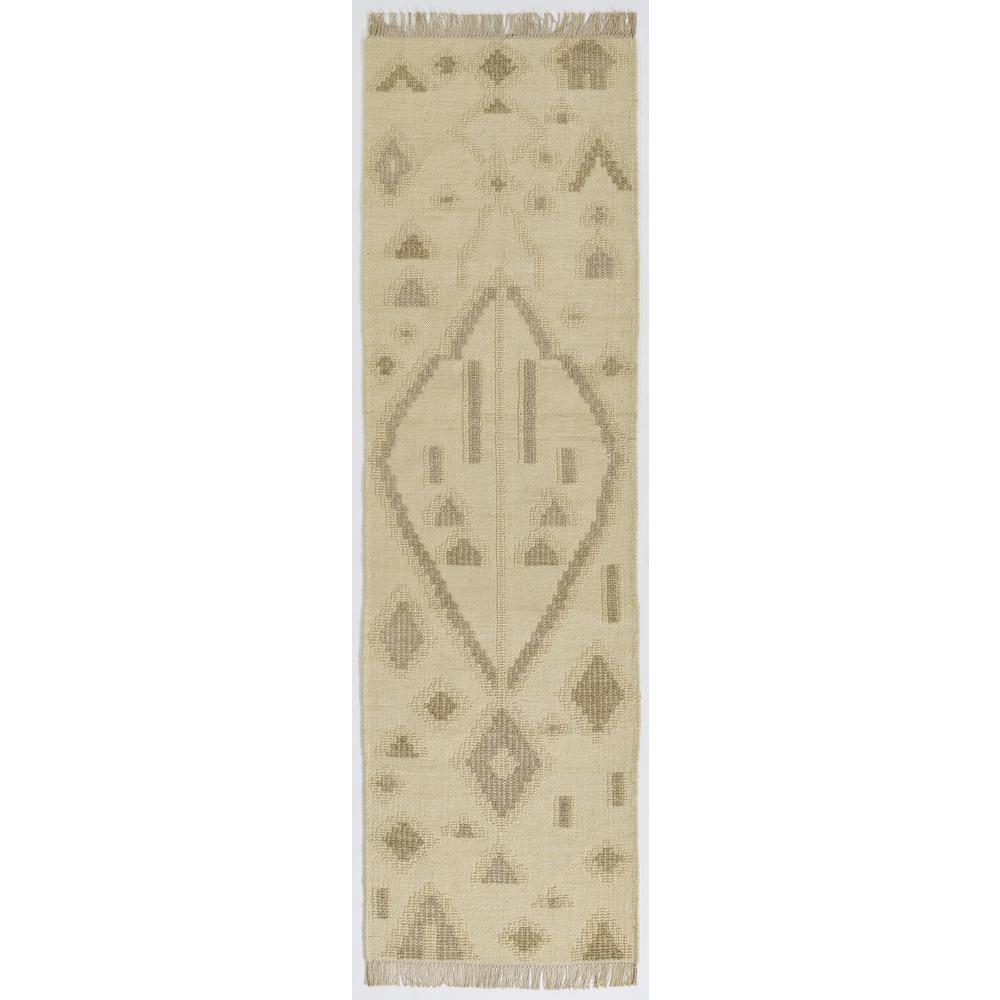 Traditional Runner Area Rug, Natural, 2'3" X 8' Runner