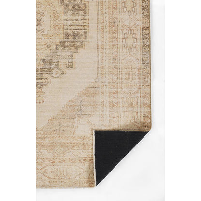 Traditional Rectangle Area Rug, Beige, 4' X 6'