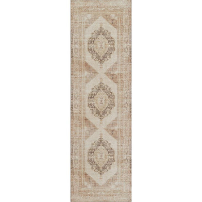 Traditional Rectangle Area Rug, Beige, 4' X 6'