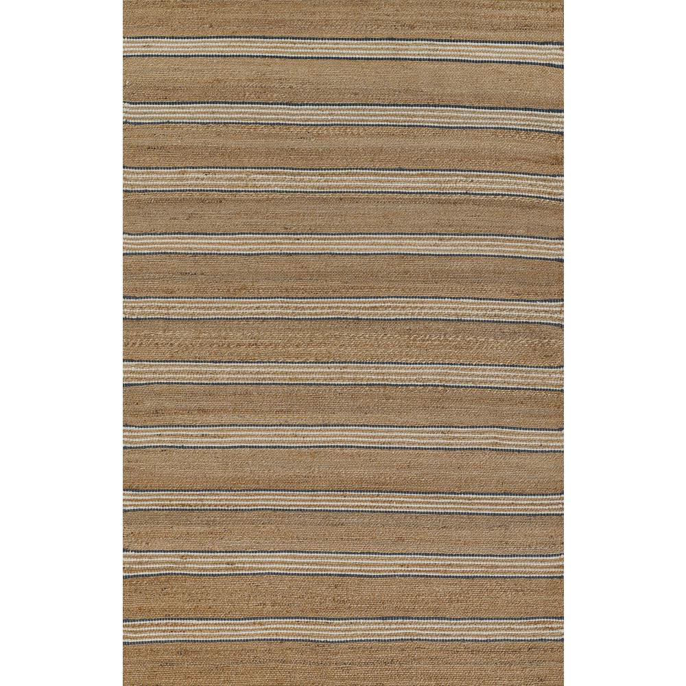 Contemporary Rectangle Area Rug, Blue, 3'6" X 5'6"
