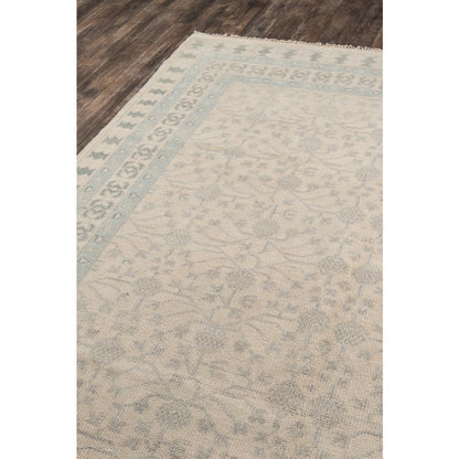 Traditional Rectangle Area Rug, Ivory, 5'6" X 8'6"
