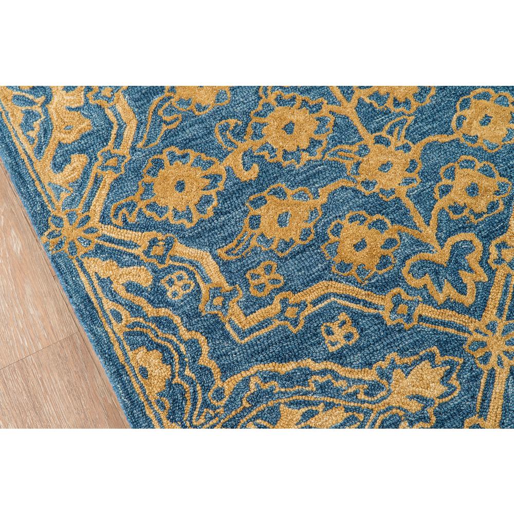 Traditional Rectangle Area Rug, Blue, 3'6" X 5'6"