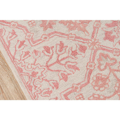 Traditional Rectangle Area Rug, Pink, 3'6" X 5'6"