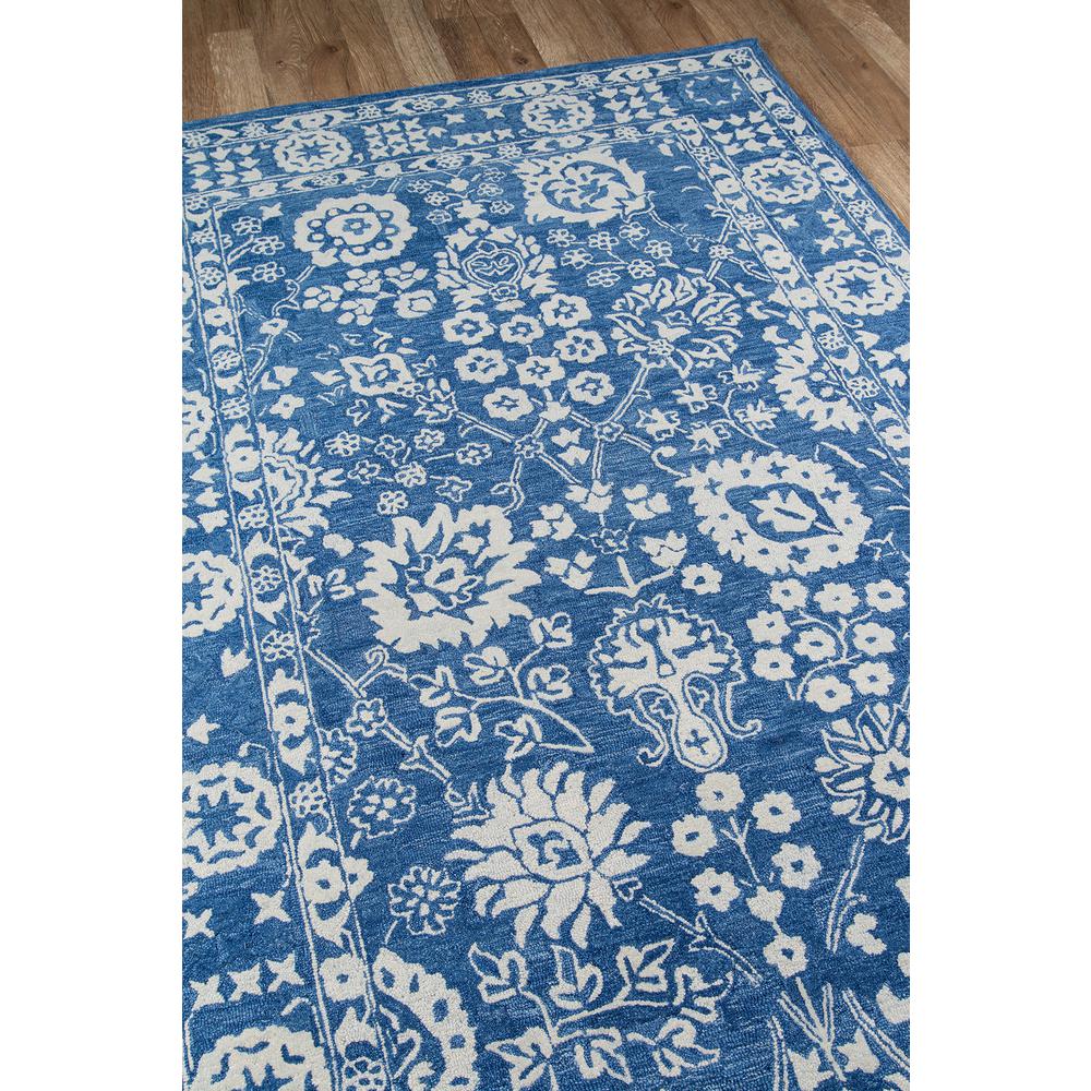 Traditional Rectangle Area Rug, Blue, 3'6" X 5'6"