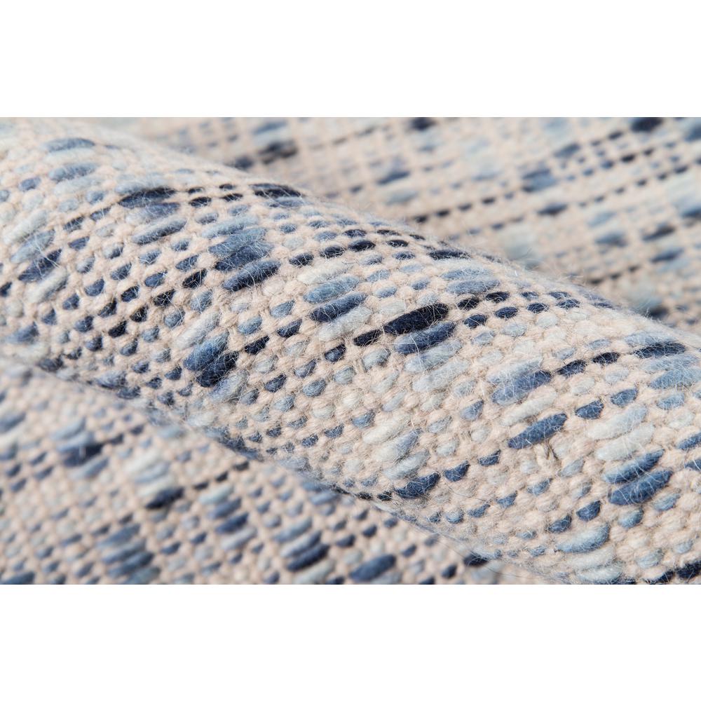 Contemporary Rectangle Area Rug, Blue, 3'9" X 5'9"
