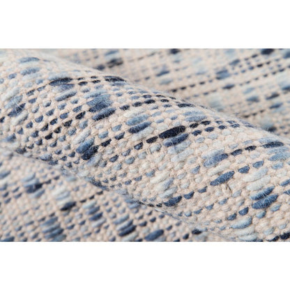 Contemporary Rectangle Area Rug, Blue, 3'9" X 5'9"