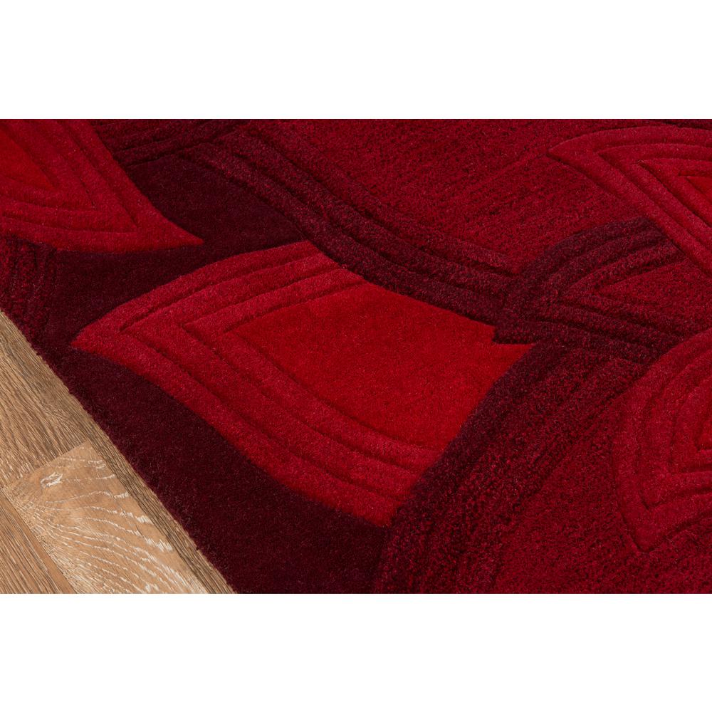 Transitional Rectangle Area Rug, Red, 5' X 8'