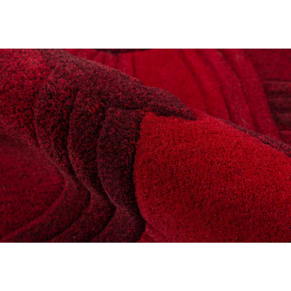 Transitional Rectangle Area Rug, Red, 5' X 8'