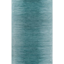 Contemporary Rectangle Area Rug, Aqua, 5' X 8'