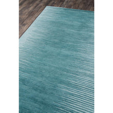Contemporary Rectangle Area Rug, Aqua, 5' X 8'