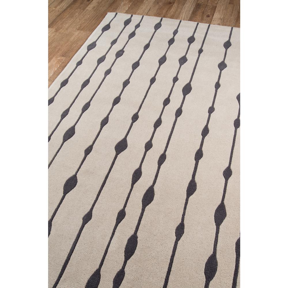 Contemporary Rectangle Area Rug, Grey, 5' X 8'