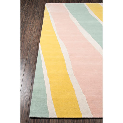 Contemporary Rectangle Area Rug, Multi, 5' X 8'