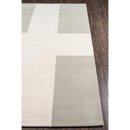 Contemporary Rectangle Area Rug, Grey, 5' X 8'