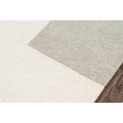 Contemporary Rectangle Area Rug, Grey, 5' X 8'