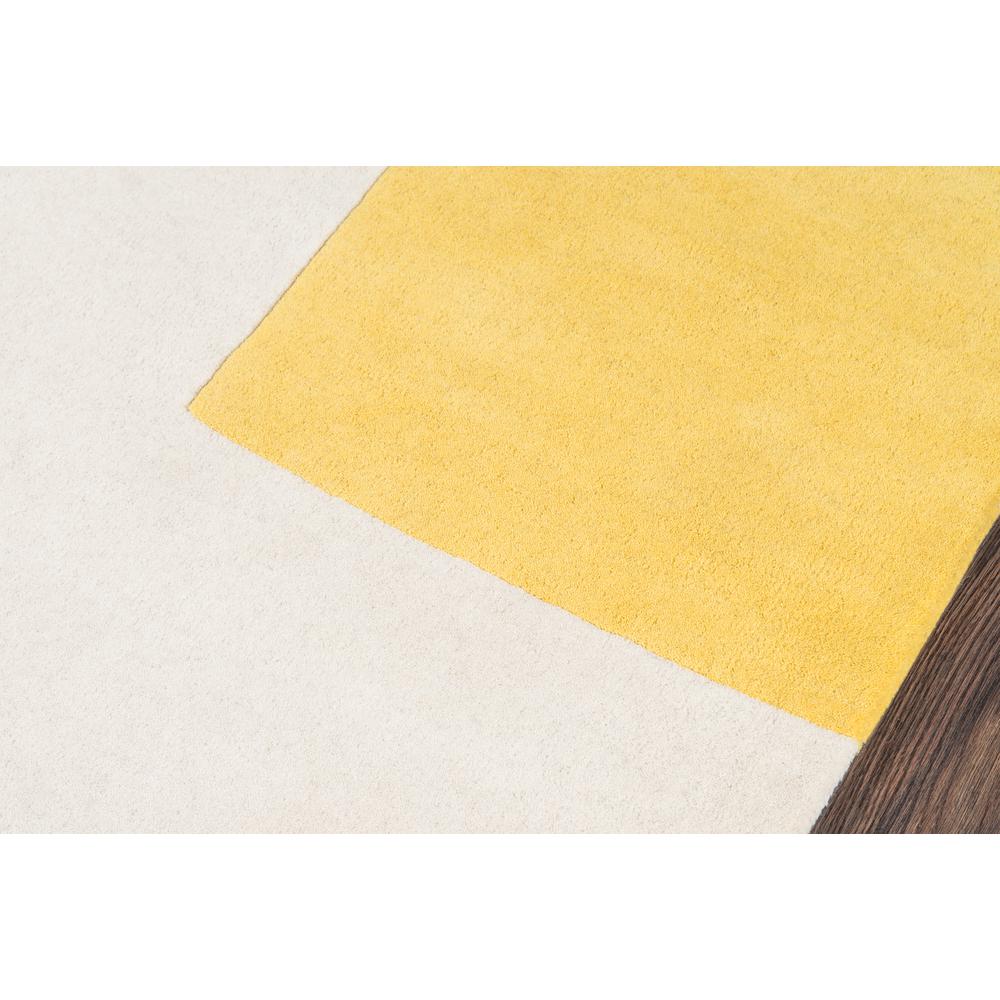 Contemporary Rectangle Area Rug, Yellow, 5' X 8'
