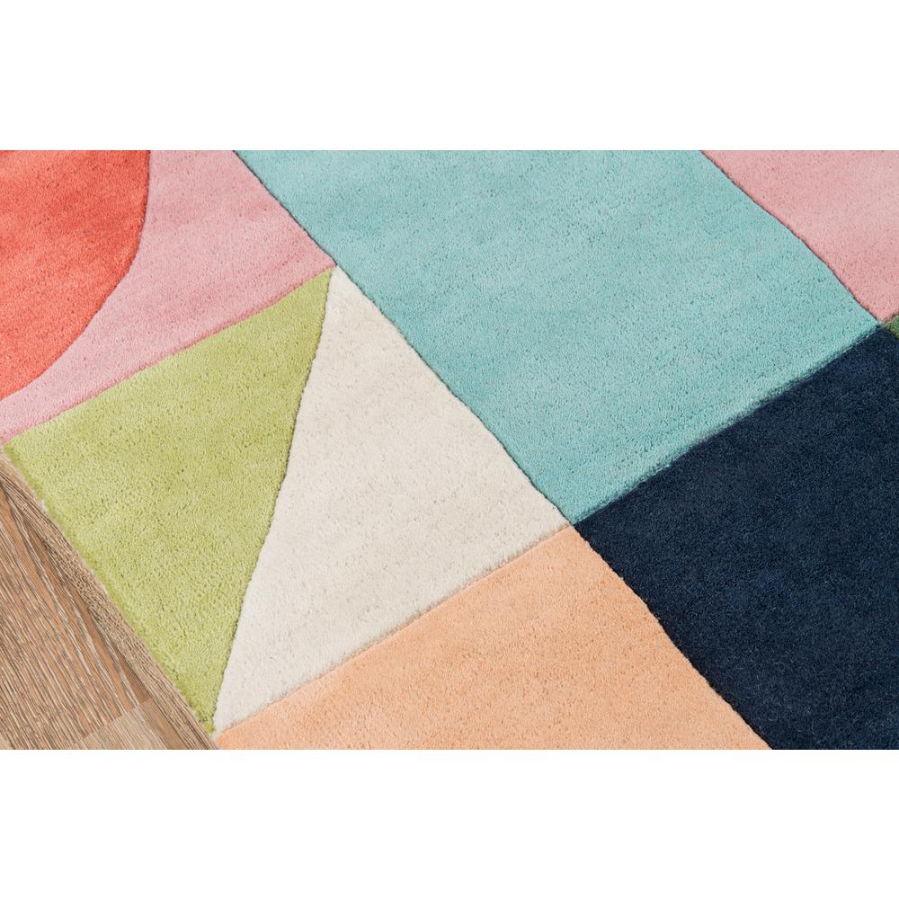 Modern Rectangle Area Rug, Multi, 5' X 8'