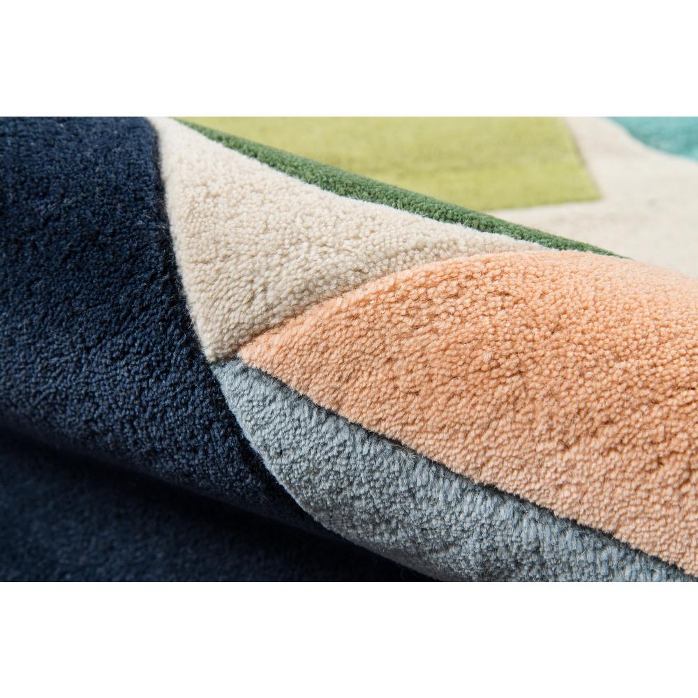 Modern Rectangle Area Rug, Multi, 5' X 8'