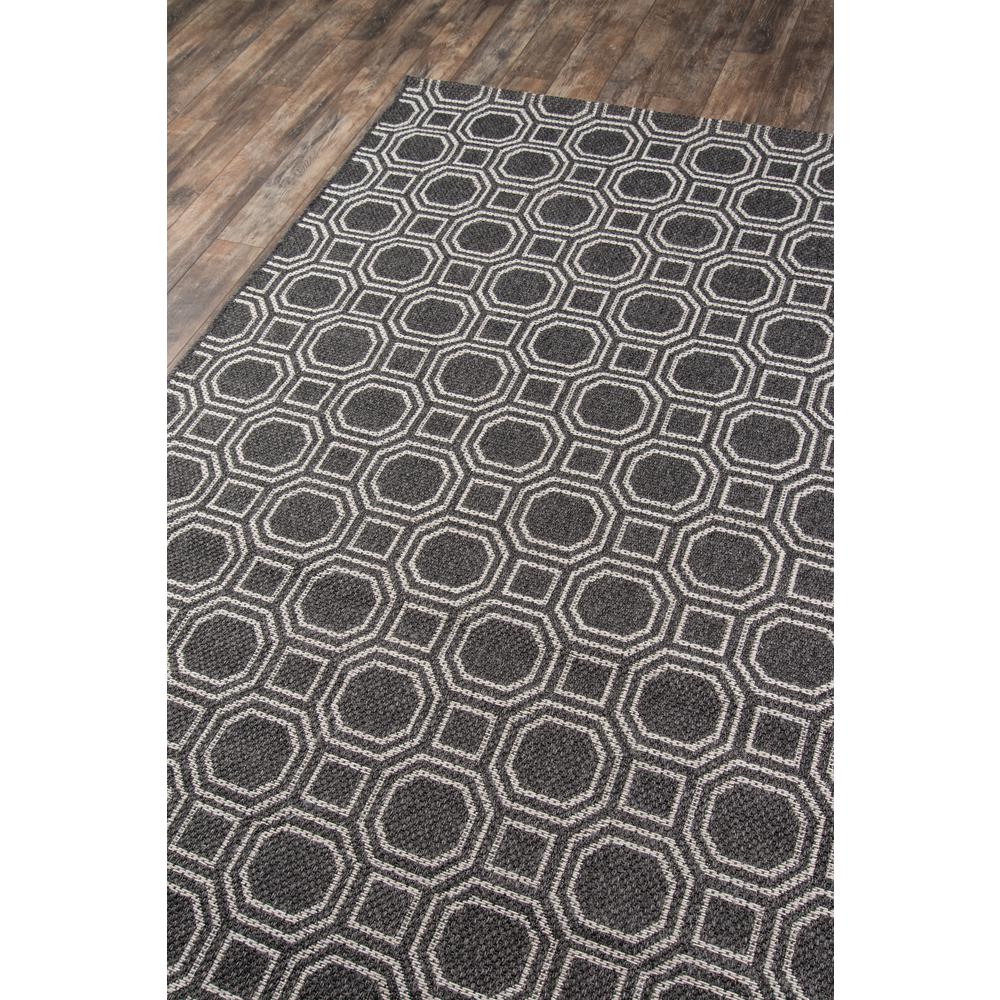 Contemporary Runner Area Rug, Charcoal, 2' X 10' Runner