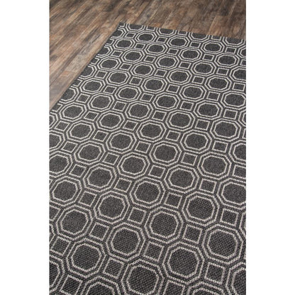 Contemporary Runner Area Rug, Charcoal, 2' X 10' Runner