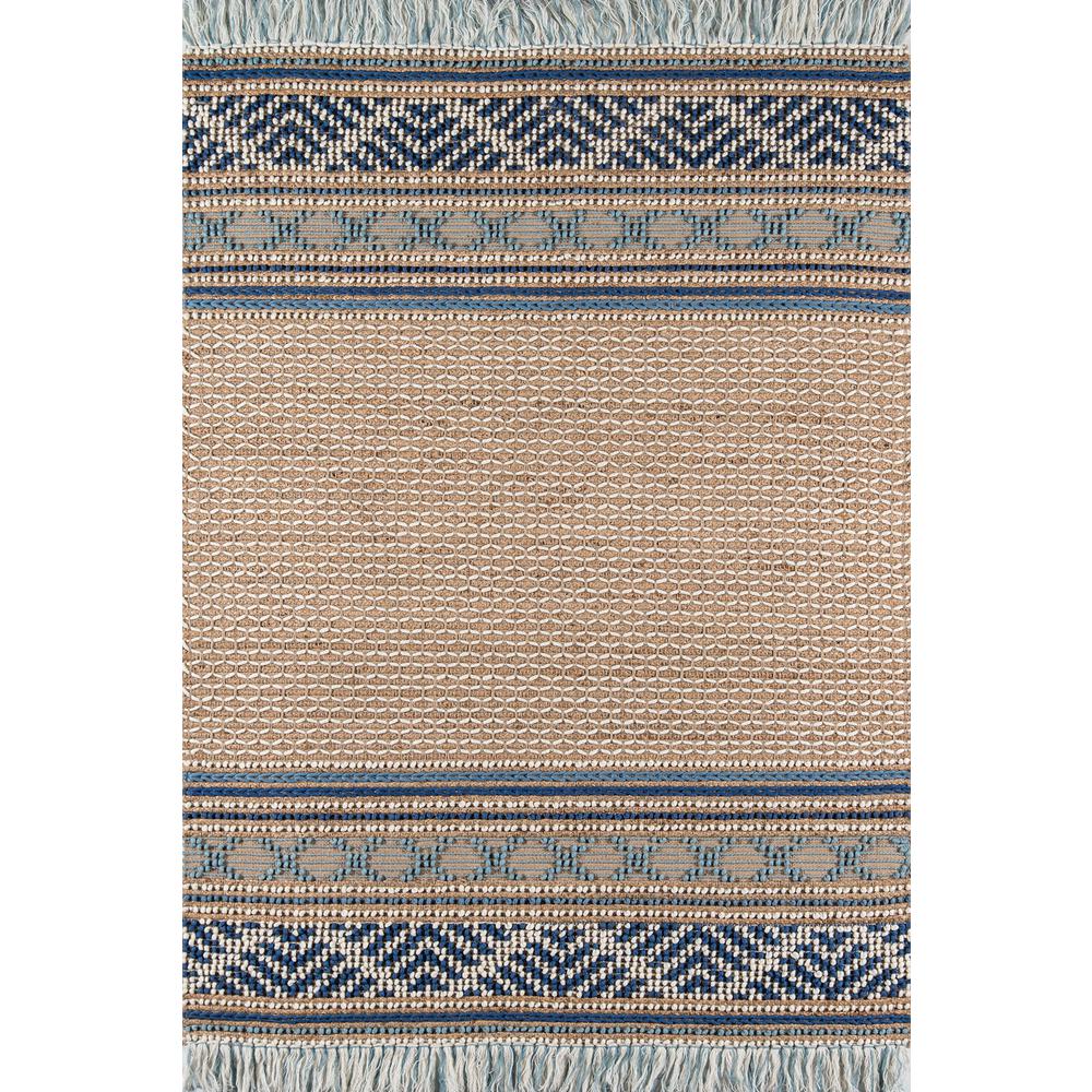 Transitional Rectangle Area Rug, Blue, 3'9" X 5'9"