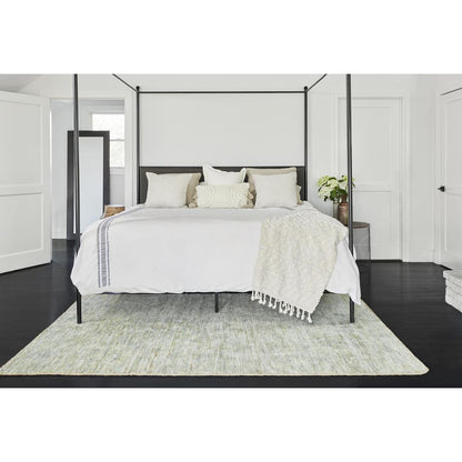 Transitional Rectangle Area Rug, Green, 3'6" X 5'6"