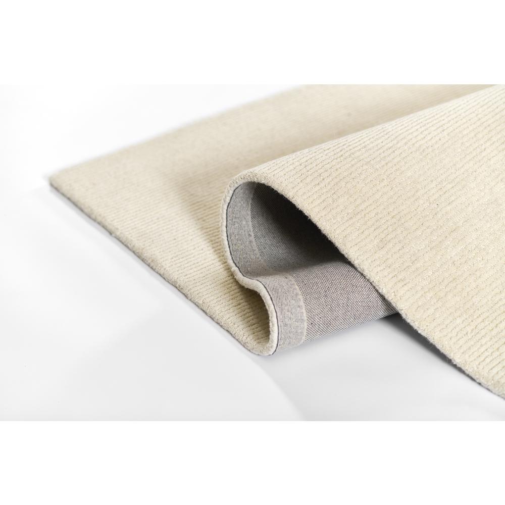 Contemporary Rectangle Area Rug, Ivory, 5' X 8'