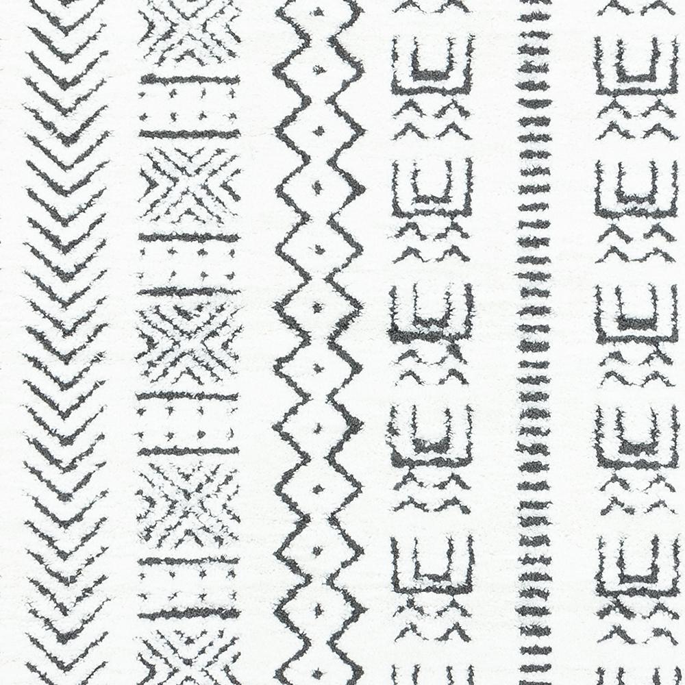 Modern Rectangle Area Rug, Ivory, 2' X 3'