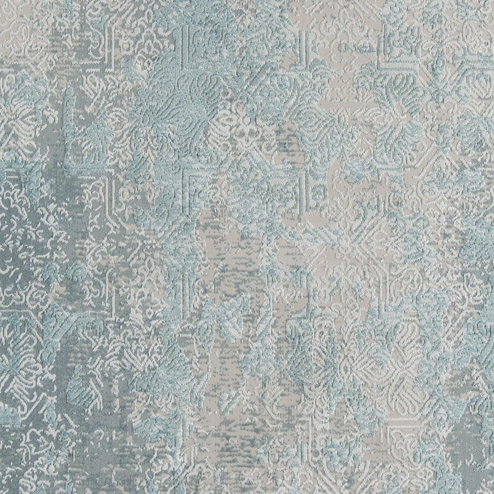 Traditional Rectangle Area Rug, Light Blue, 1'10" x 2'10"