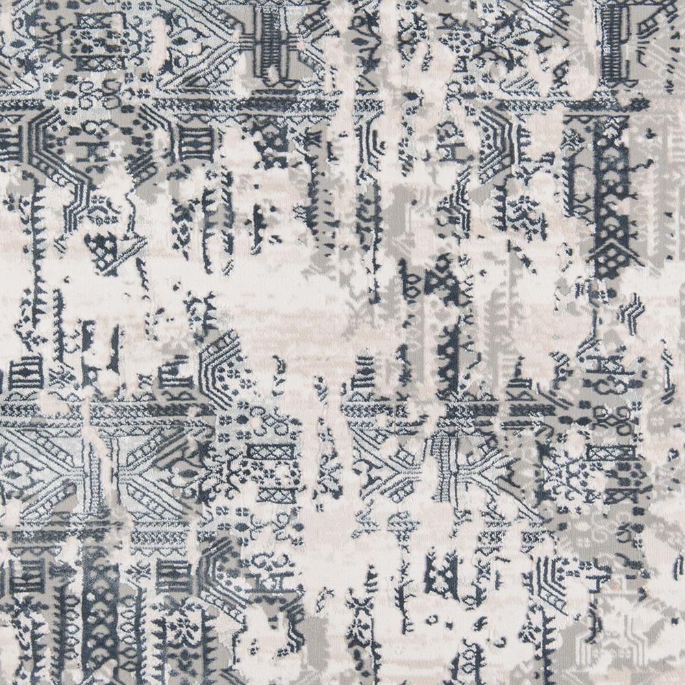 Traditional Rectangle Area Rug, Grey, 1'10" x 2'10"