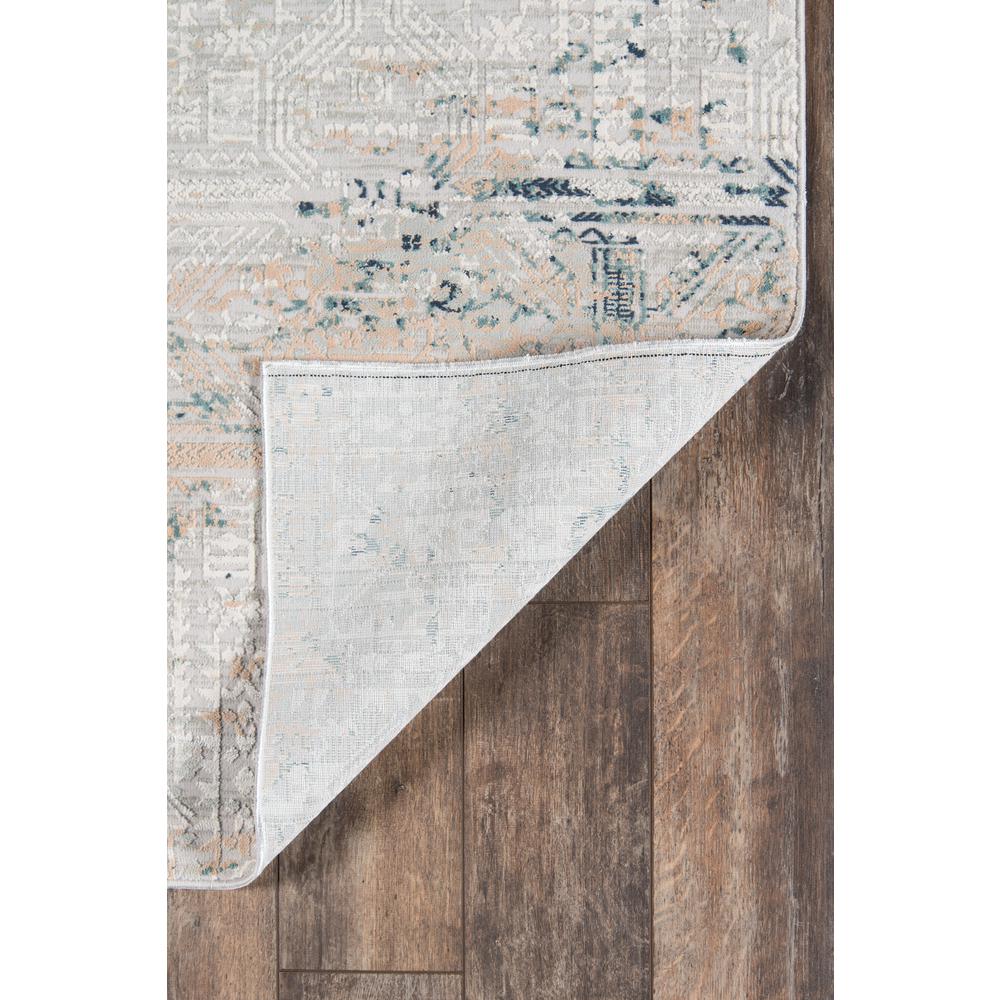 Traditional Rectangle Area Rug, Silver, 3'10" X 5'7"