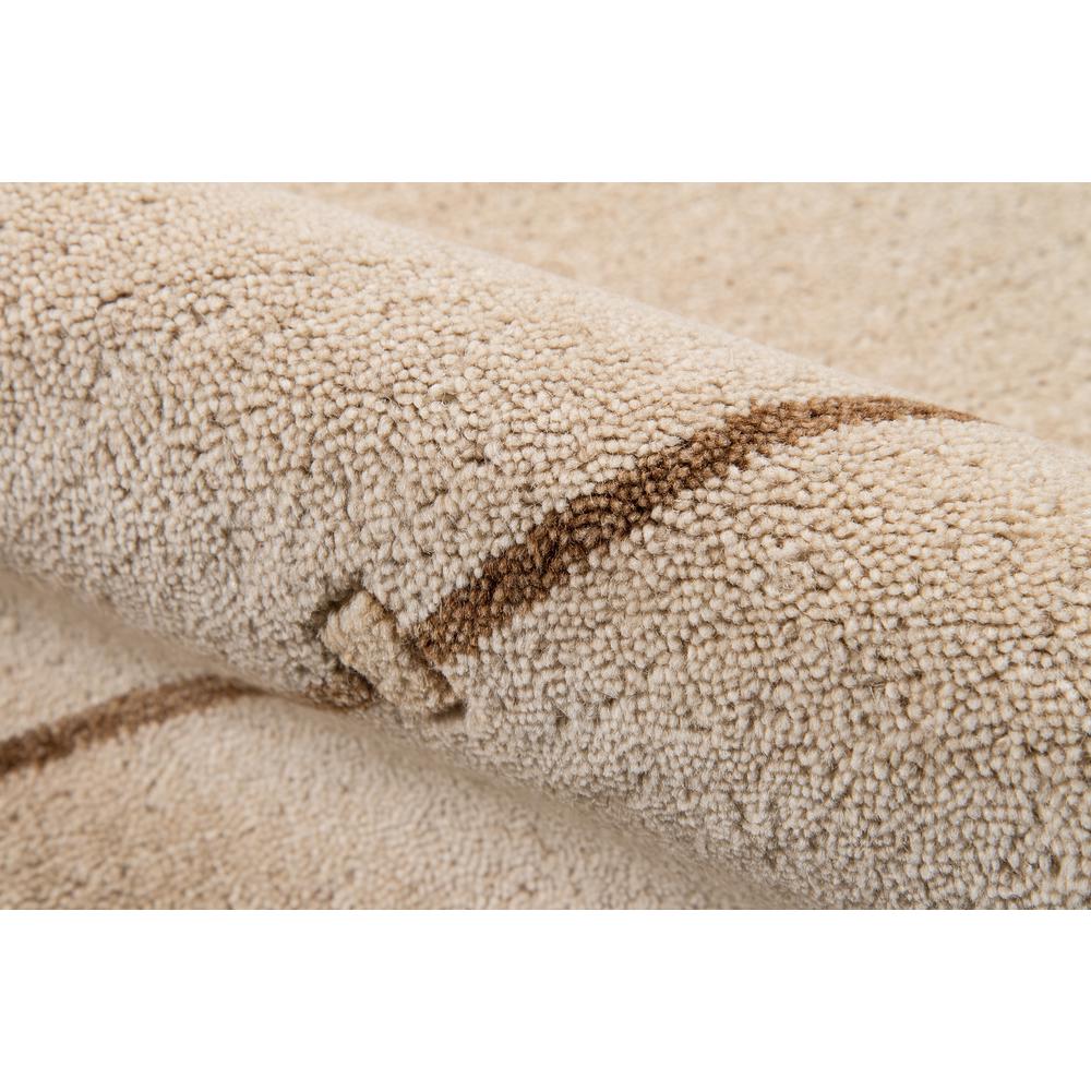 Contemporary Rectangle Area Rug, Sand, 3'6" X 5'6"