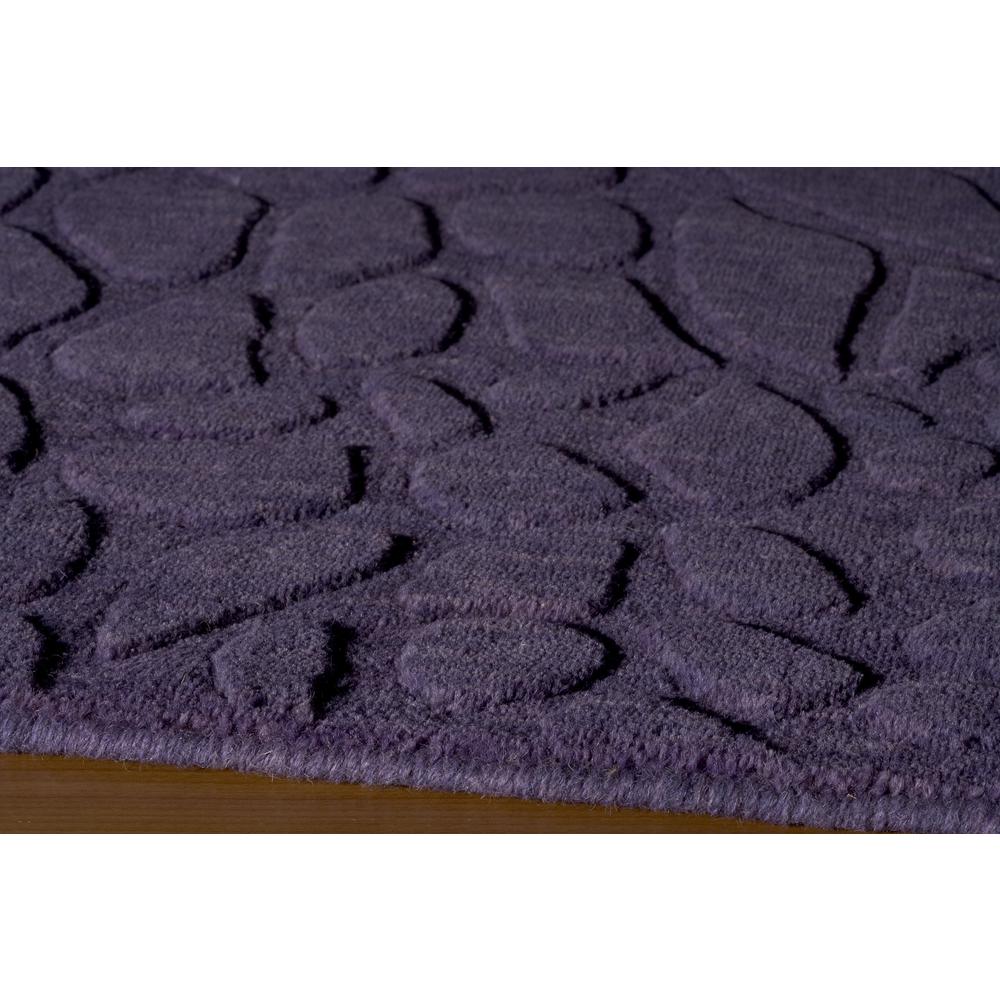 Contemporary Rectangle Area Rug, Purple, 5' X 8'