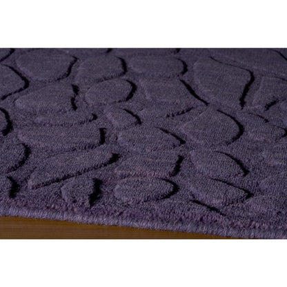 Contemporary Rectangle Area Rug, Purple, 5' X 8'