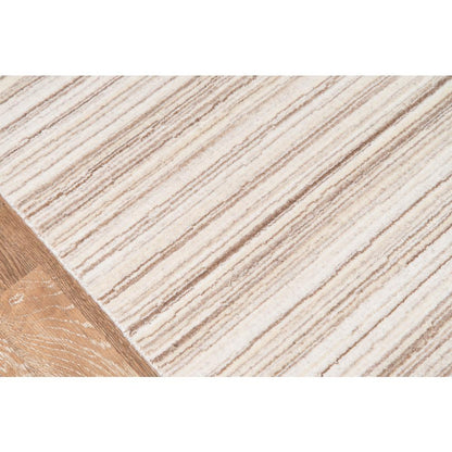 Contemporary Rectangle Area Rug, Beige, 3'6" X 5'6"
