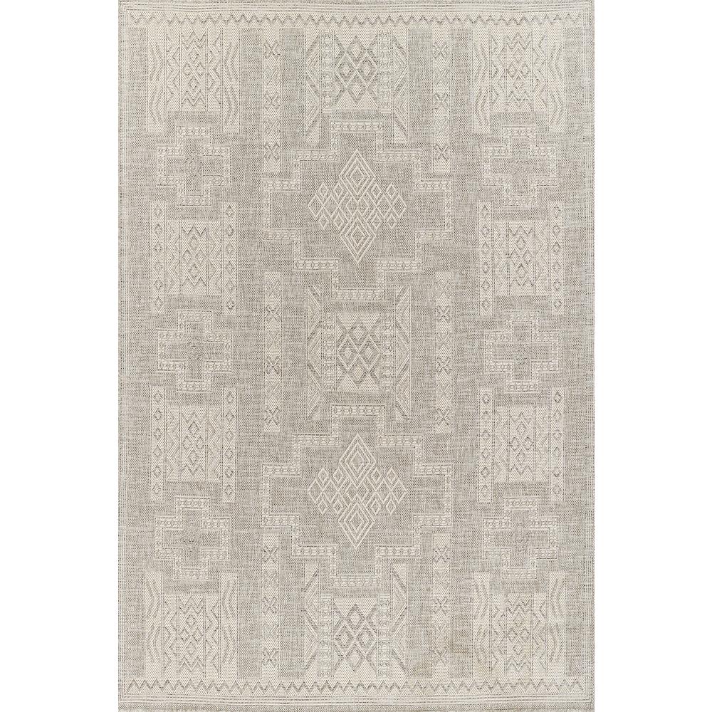 Transitional Rectangle Area Rug, Grey, 3'3" X 5'