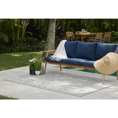 Transitional Rectangle Area Rug, Grey, 3'3" X 5'