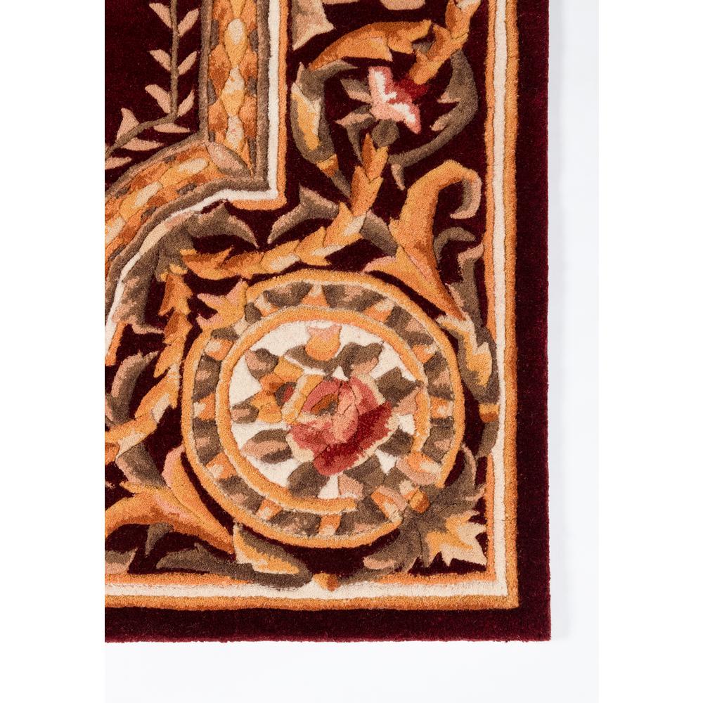 Transitional Rectangle Area Rug, Burgundy, 3'6" X 5'6"