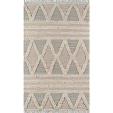 Contemporary Rectangle Area Rug, Beige, 3' X 5'