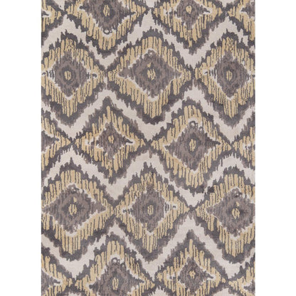 Transitional Round Area Rug, Grey, 4' X 4' Round
