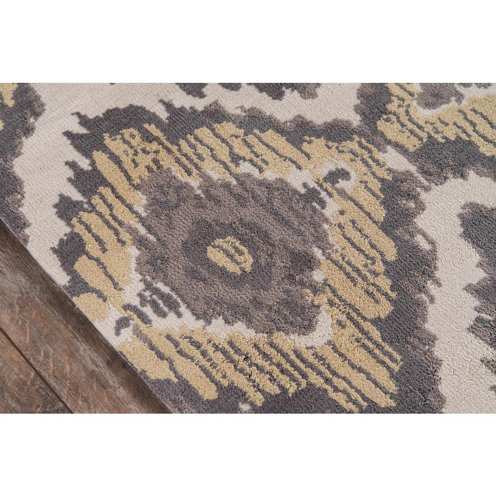 Transitional Round Area Rug, Grey, 4' X 4' Round