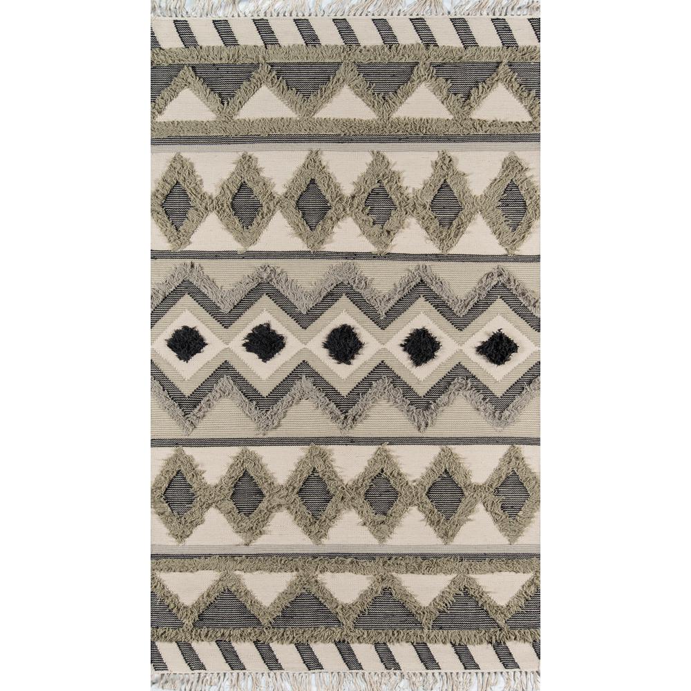 Contemporary Rectangle Area Rug, Sage, 3' X 5'